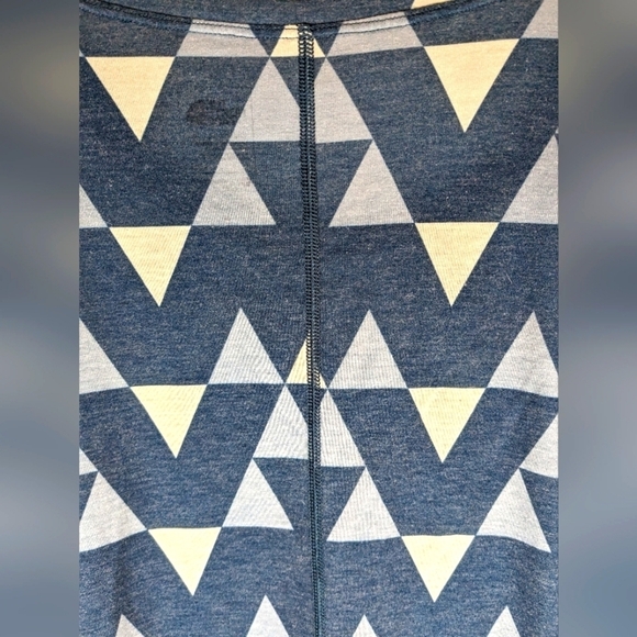 The North Face Geometric Design Woman's T-shirt Blue And White Size Large - Picture 2 of 10